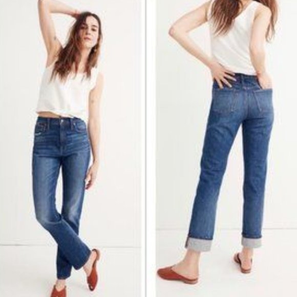 Madewell Women's Boot Cut Jeans - Blue - Picture 1 of 9